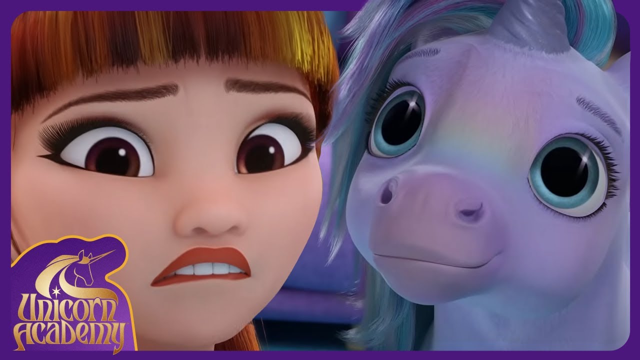 Unicorn Academy 🦄 Valentina's Cold Heart Melts at the Academy's Baby Shower 👶🦄 | Cartoons for Kids