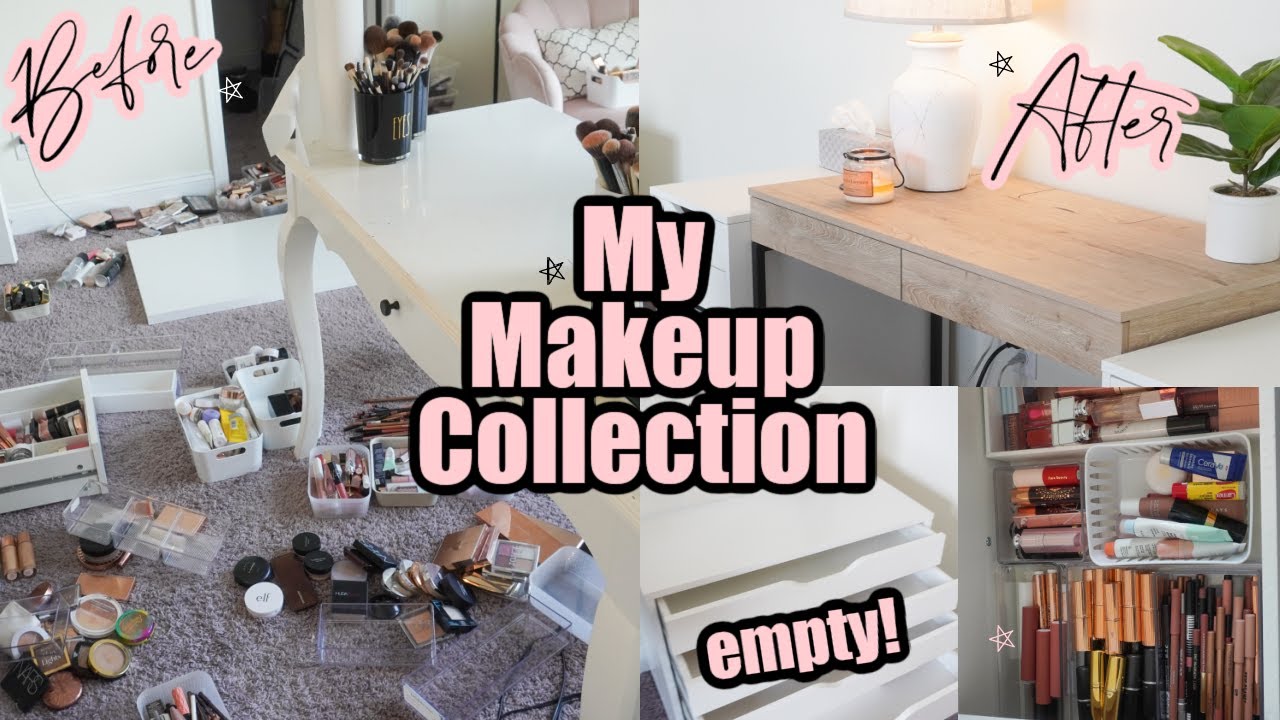Organize My Makeup Collection With Me (After Major Declutter) & Beauty Room Tour!