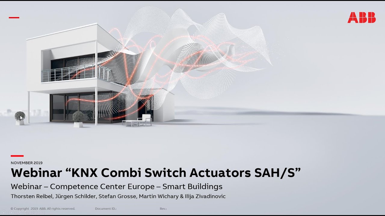 Webinar about ABB i-bus KNX Combi Switch Actuators SAH/S