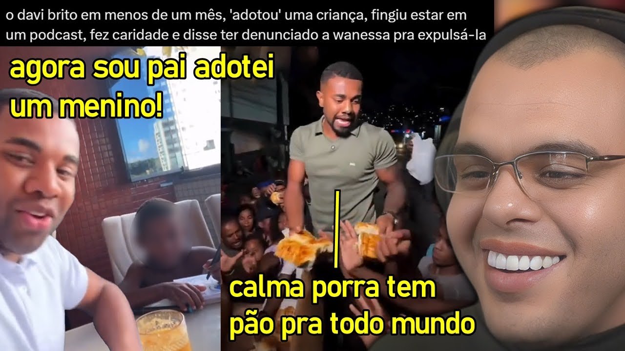 DAVI BRITO EM JULHO: ADOTA CRIAN&Ccedil;A, FAZ CARIDADE, ABRE PODCAST E VIRA COACH