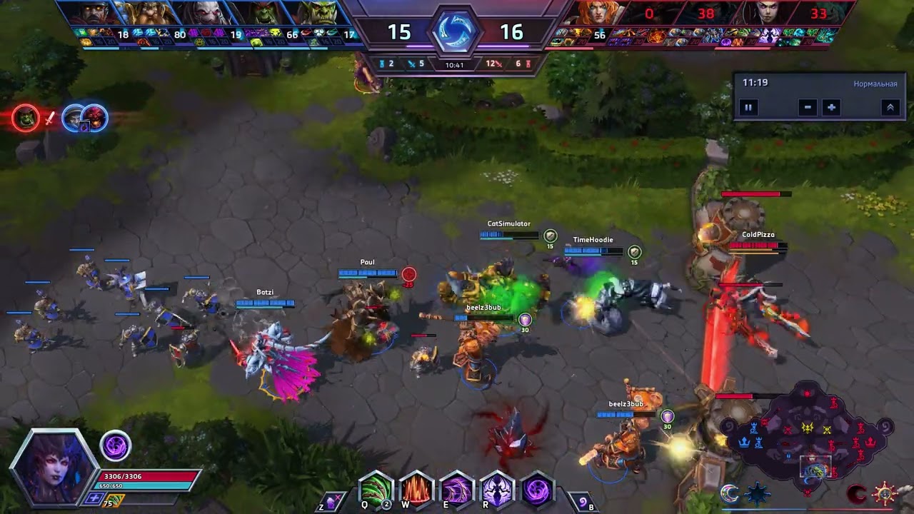 Одна Керриган против всей команды. Кто кого?@BlizzHeroes