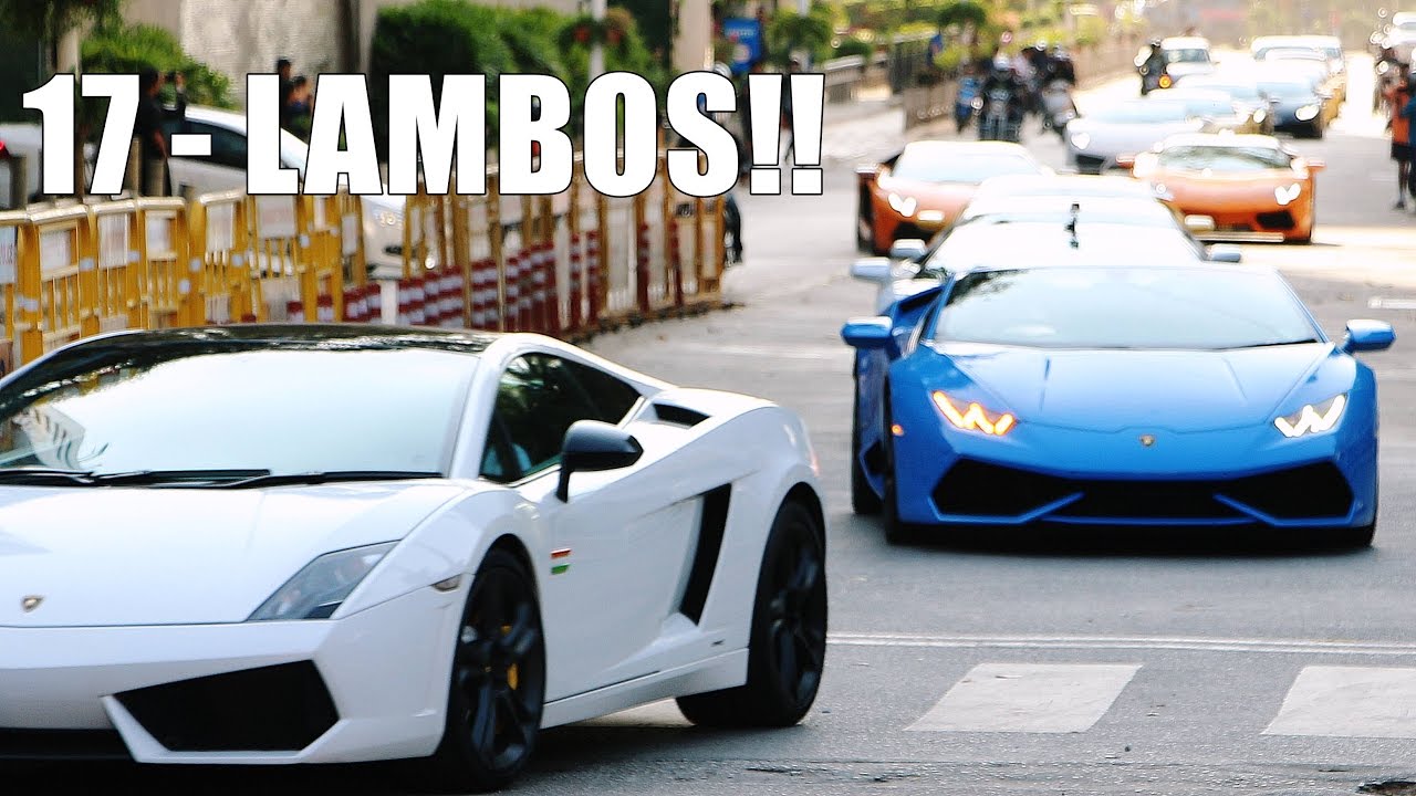 Lamborghini Bengaluru BULL RUN 2017  - LOUD Flybys & Accelerations