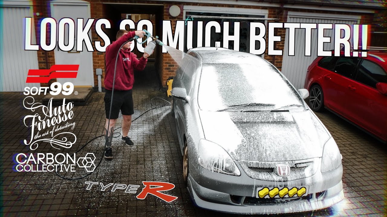 COMPLETE TRANSFORMATION! Honda Civic Type R EP3 Full Exterior Detail!! 4K