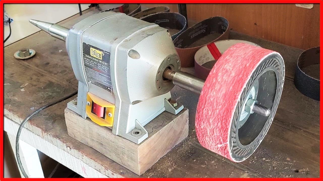 INSTALACIÓN de POLEA EXPANSIVA en AMOLADORA de BANCO