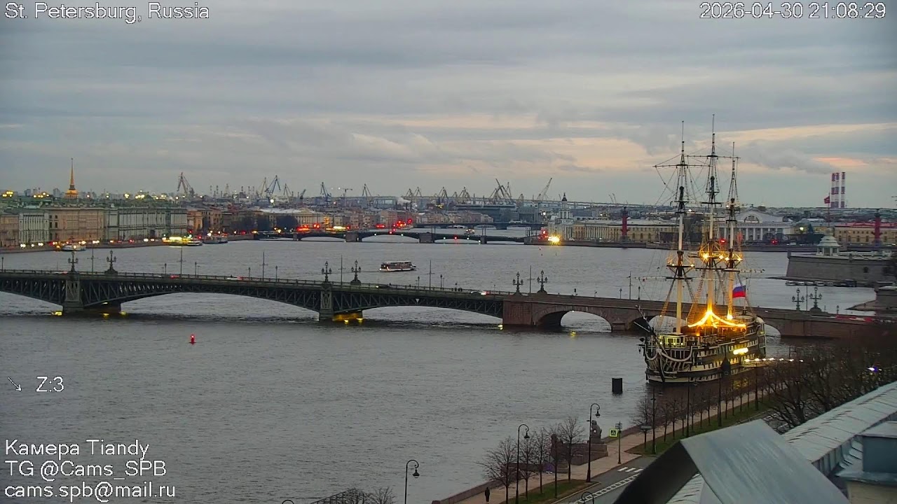 LIVE CAMERA Russia Saint Petersburg in real time online Санкт-Петербург онлайн управляемая камера