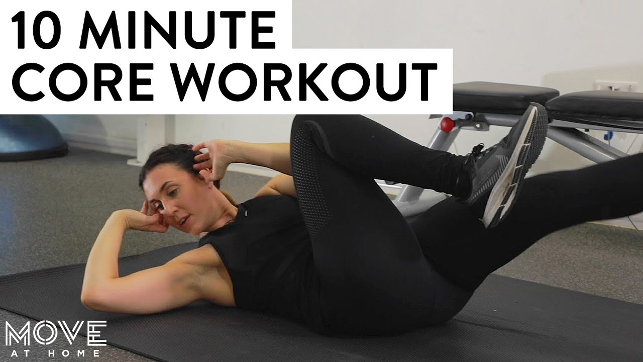 10 Minute Core Home Workout Without Equipment | Move At Home