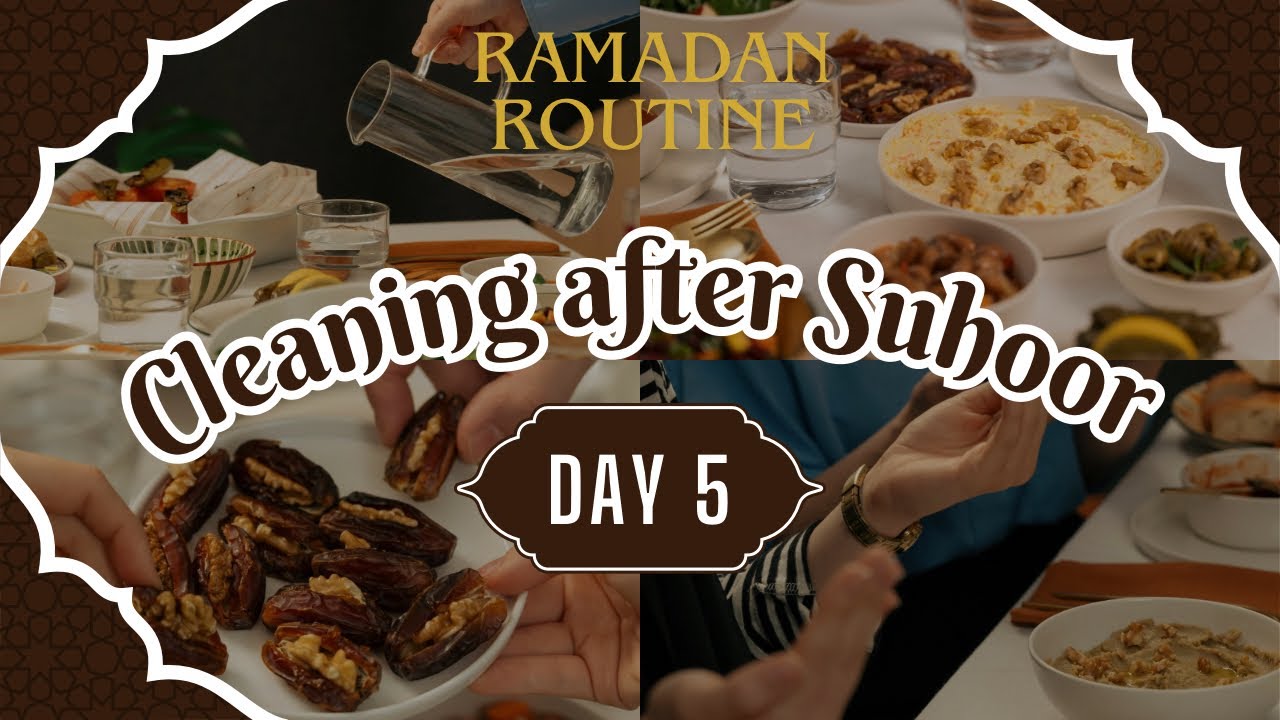 How I clean 🧽 my kitchen after Suhoor 🤩!!  || life of fash||