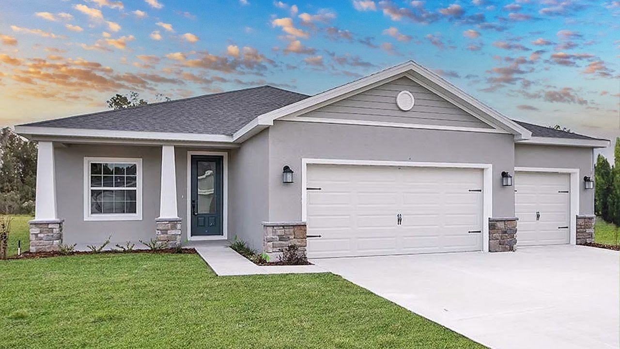 Tour Ocala’s New Home with a HUGE Kitchen & ZERO Closing Costs!!