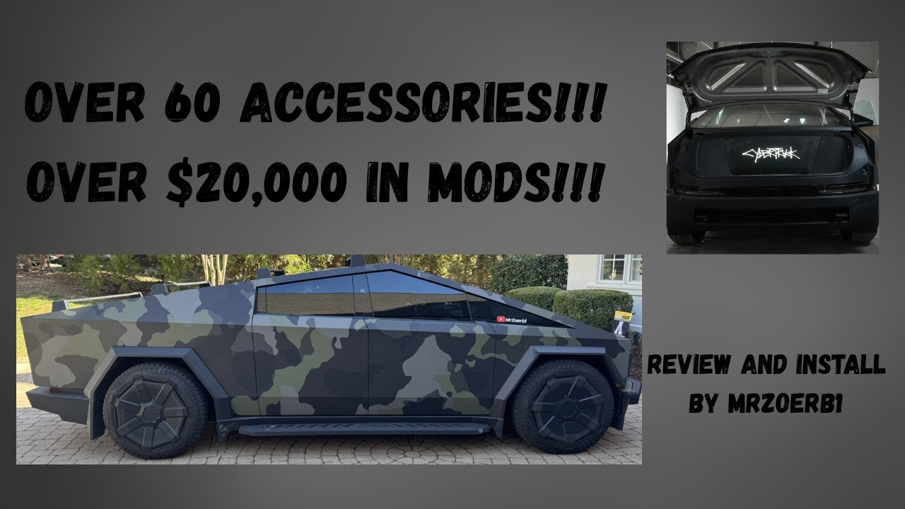 CYBERTRUCK ACCESSORIES- OVER 60 INSTALLED!!!