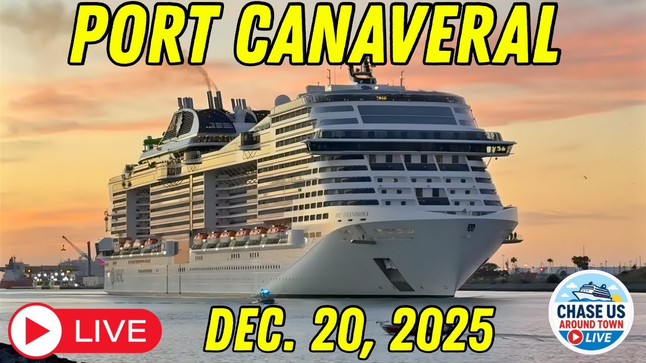 LIVE: Watching the Cruise Ships Leaving Port Canaveral LIVE! (Dec. 20, 2025)