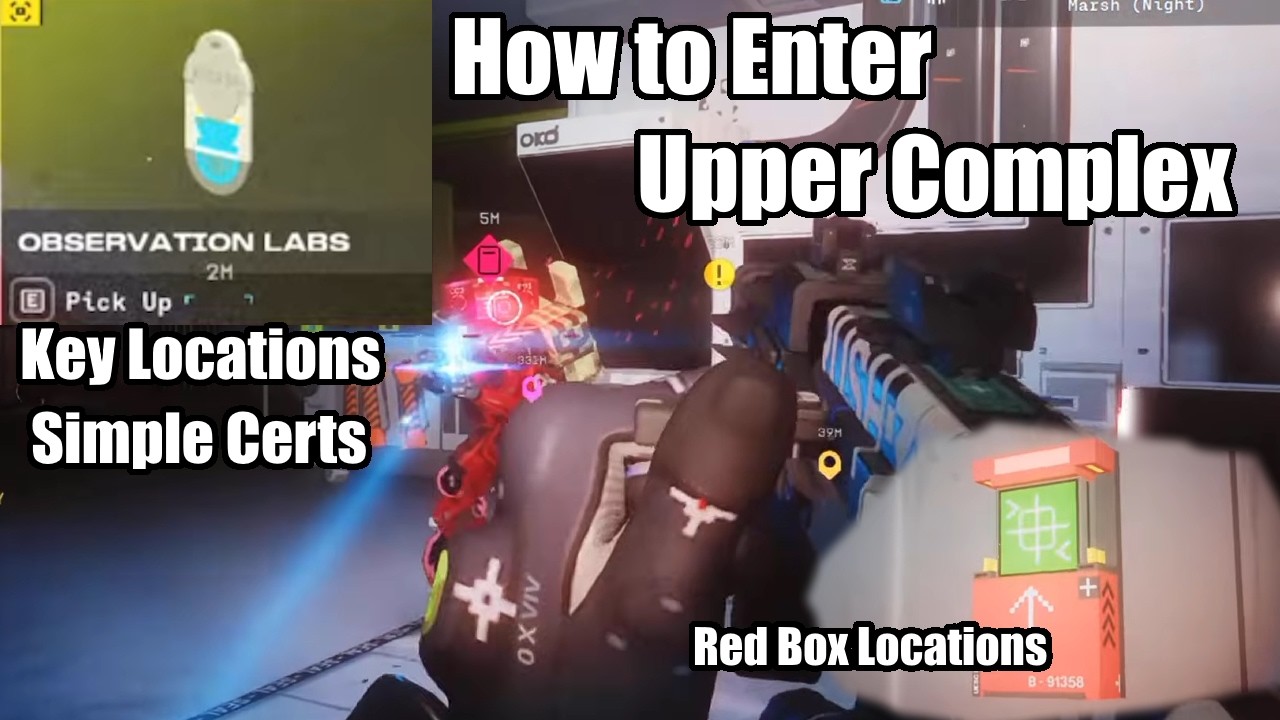 How to do Upper Complex in Night Marsh (FULL GUIDE) Observation Labs Key | Red Door Room