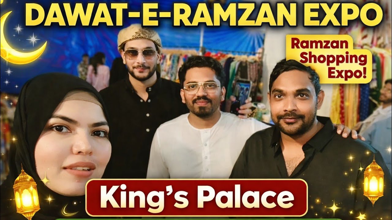Alyaan Met Famous Hyderabadi Influencers 😍 | Dawat-e-Ramzan Expo at Kings Palace