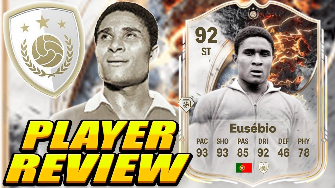 He FINISHES EVERYTHING&hellip; 💥 92 Thunderstruck Eusebio Player Review! FC 26 Icon Eusebio Review! Eusebio