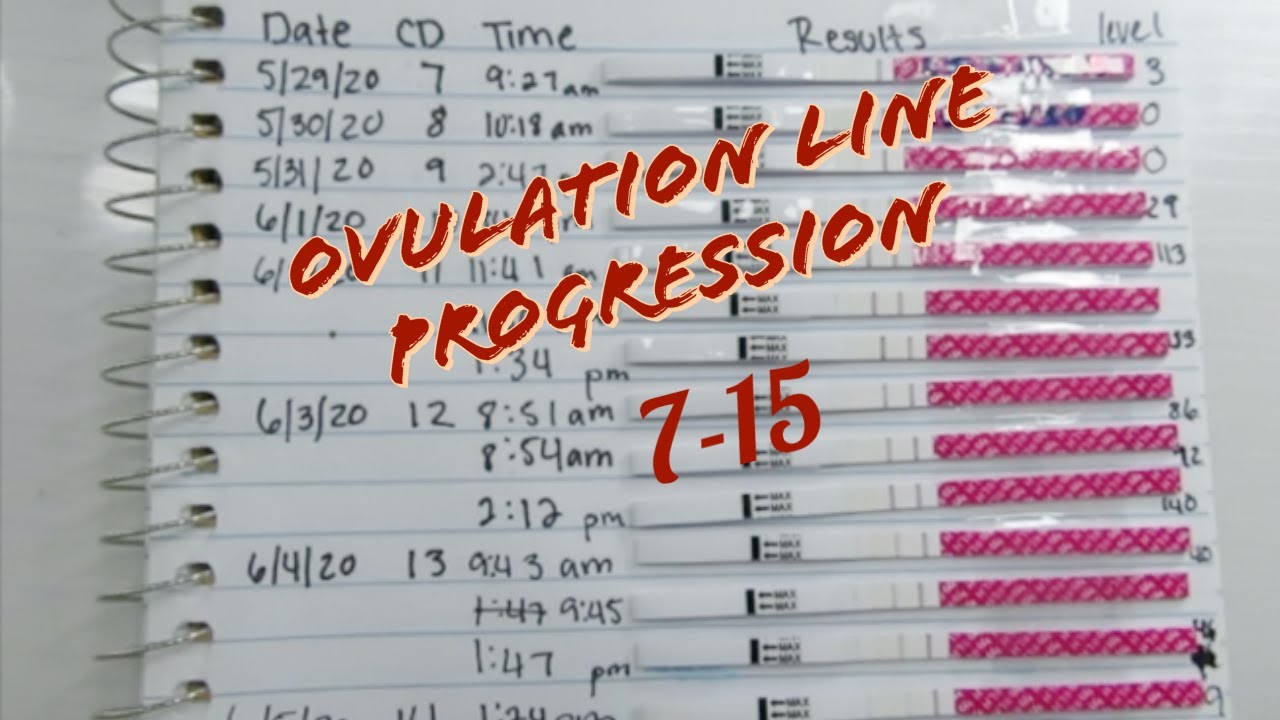 OVULATION LINE PROGRESSION || TTC JOURNEY || CD 7 15