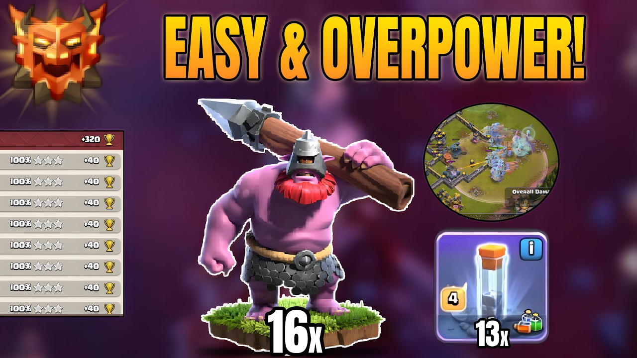 Mass Thrower + Totem Spell Perfect Day (320*) | Legend League Attack Strategy | Clash of Clans