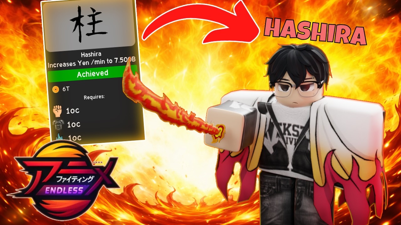 I Grinded for 200+ Hours and Finally got HASHIRA and Got the FLAME BREATHING STYLE in AFSE!!