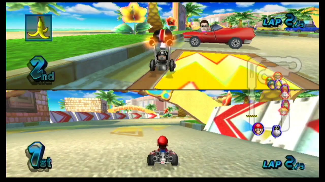 Mario Kart Wii 2 Player Team Mode #1 Same Team