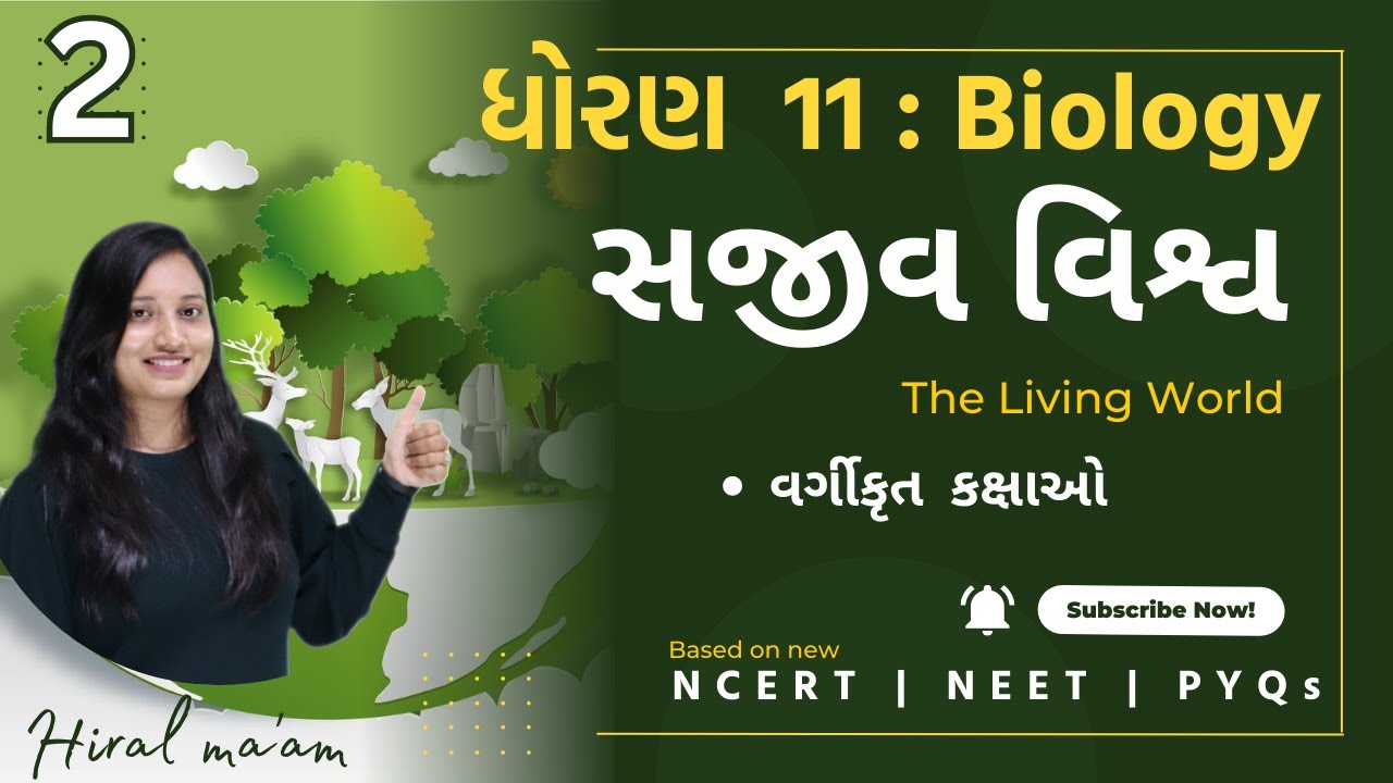 STD 11 Biology Ch 1 | Sajiv Vishv | સજીવ વિશ્વ (Part-2) | વર્ગીકૃત  કક્ષાઓ