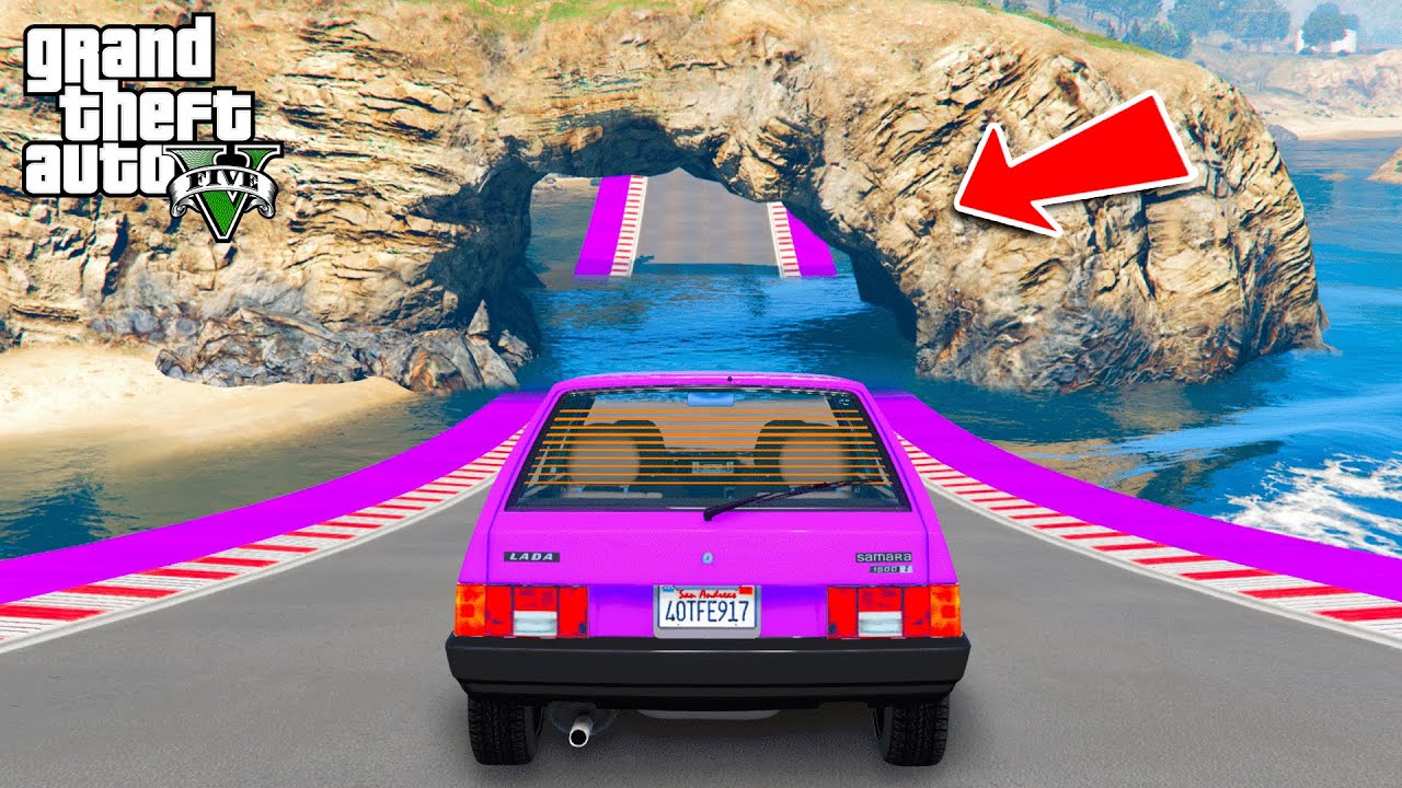ПРОЕХАЛ ЛУЖУ на РУССКОЙ МАШИНЕ в ГТА 5 МОДЫ - ЭКСПЕРИМЕНТЫ в GTA 5 MODS