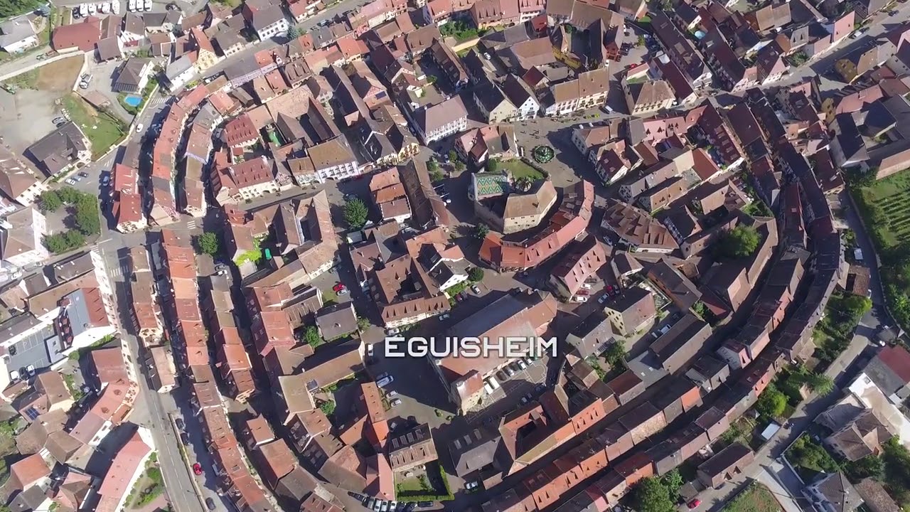 Vues a&eacute;riennes touristique d&rsquo;Alsace par drone