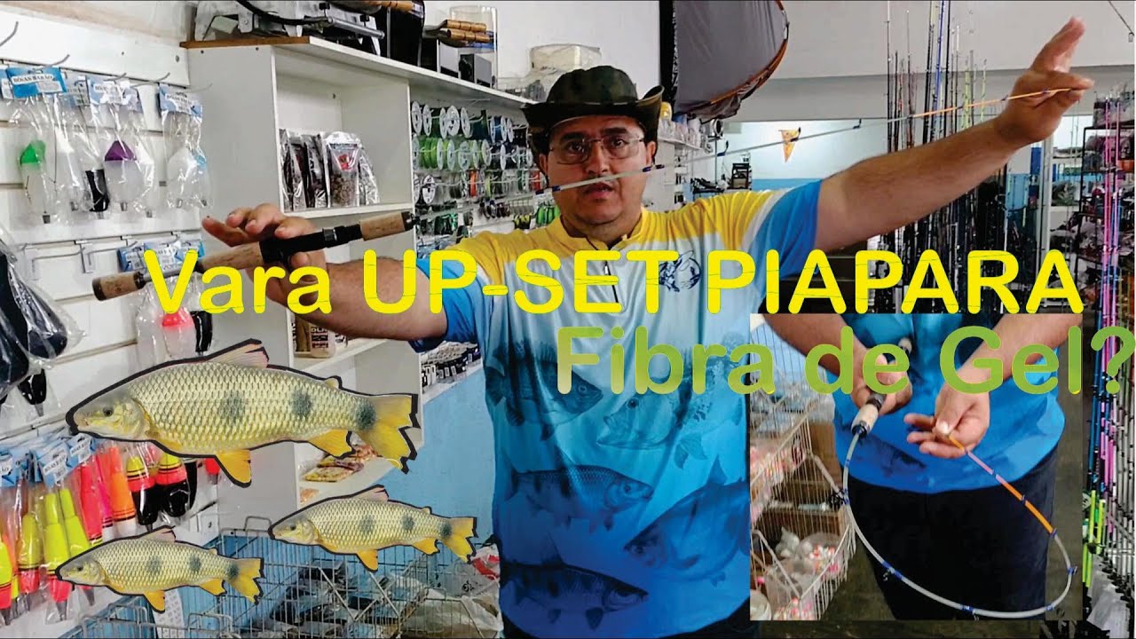 Vara de Gel UP SET Piapara Super Flexível #evertonduran #dicasdepesca #fish #fishing #riopreto