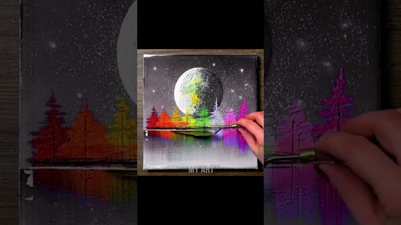 Cách vẽ tranh tuyệt đẹp, cứ làm theo video là được  #art #handdraw #myart #artshort