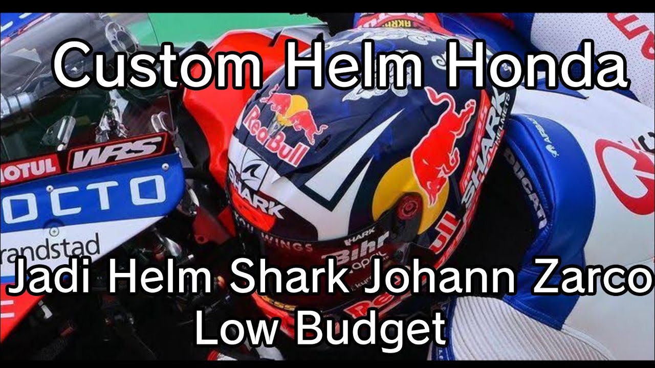 Sulap Helm TRX HONDA Jadi Helm Shark Johan Zarco Special Mandalika