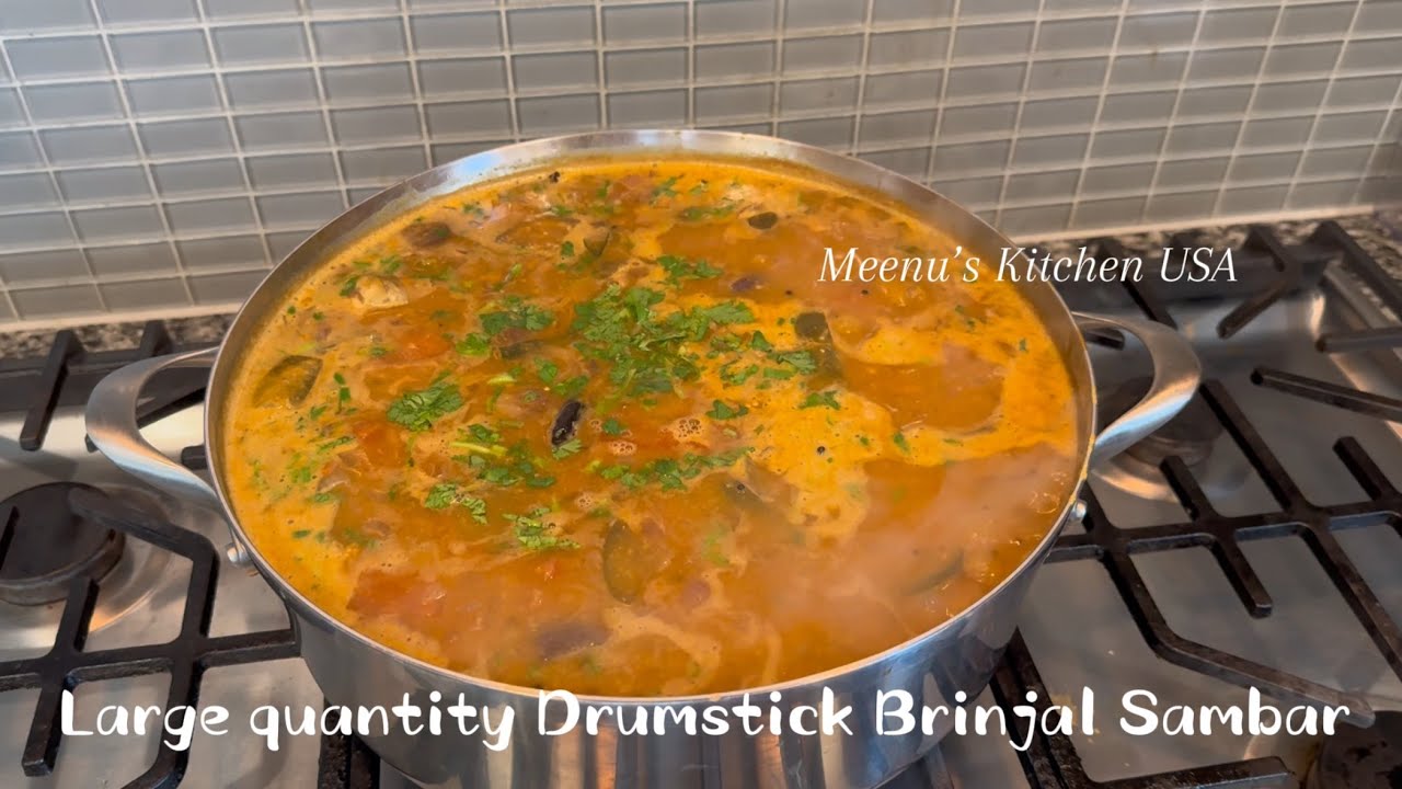 Authentic Drumstick Sambar  | Large Quantity Sambar for 40 People | South Indian Style