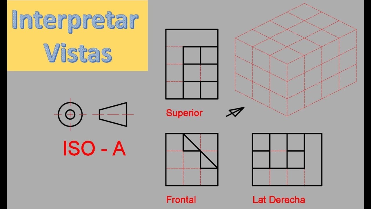 Dibujo Técnico - Interpretar vistas ISO A