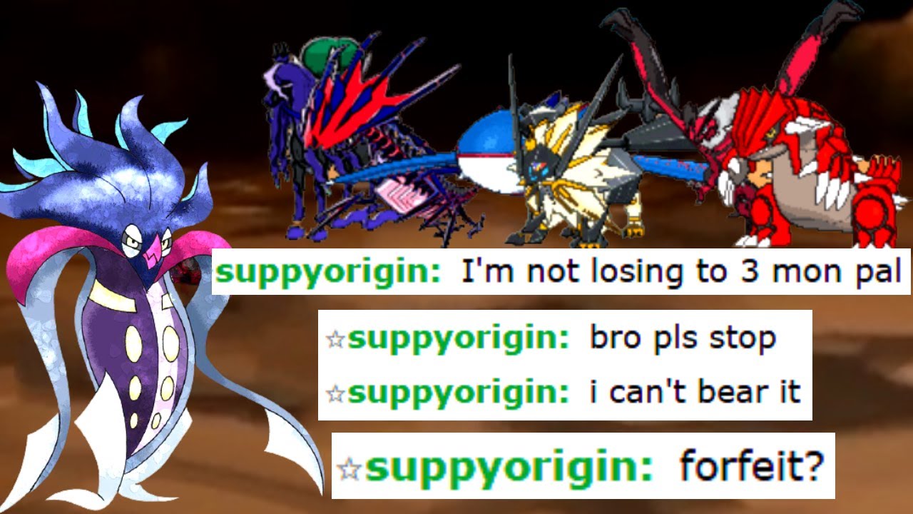 MALAMAR SWEEPS SALTY LEGENDARY SPAMMER NOOB ON POKEMON SHOWDOWN.