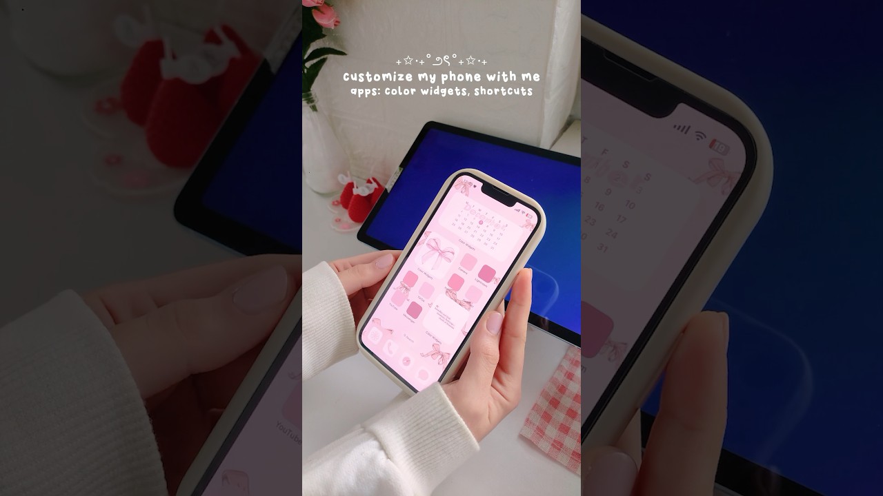 customize my iphone with me 💌 ˚୨୧⋆｡˚ ⋆apps used: color widgets and shortcuts🌷