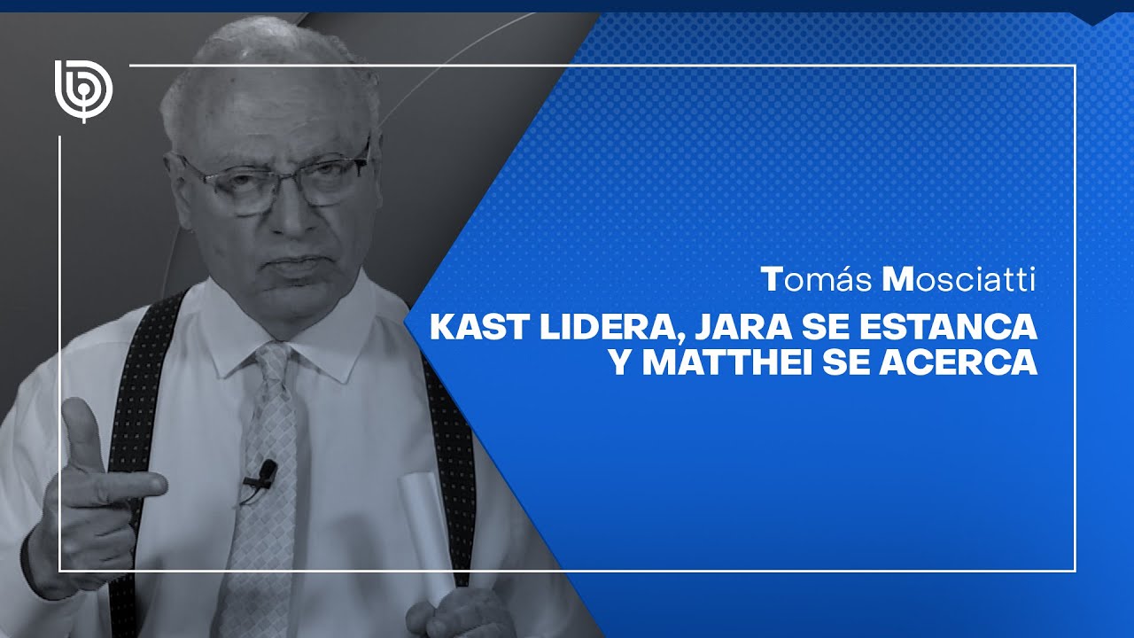 Comentario de Tomás Mosciatti: Kast lidera, Jara se estanca y Matthei se acerca