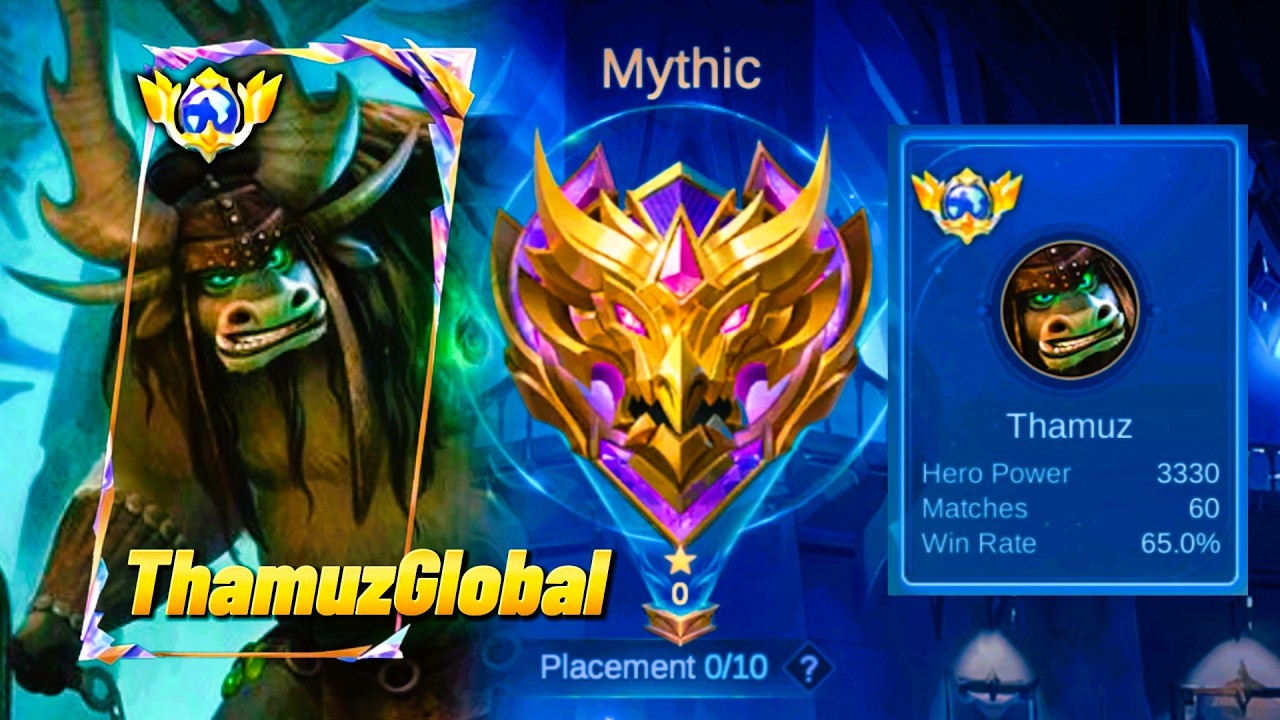 Pushing Mythical Rank [ Top Global Thamuz ] Gameplay! 🔥
