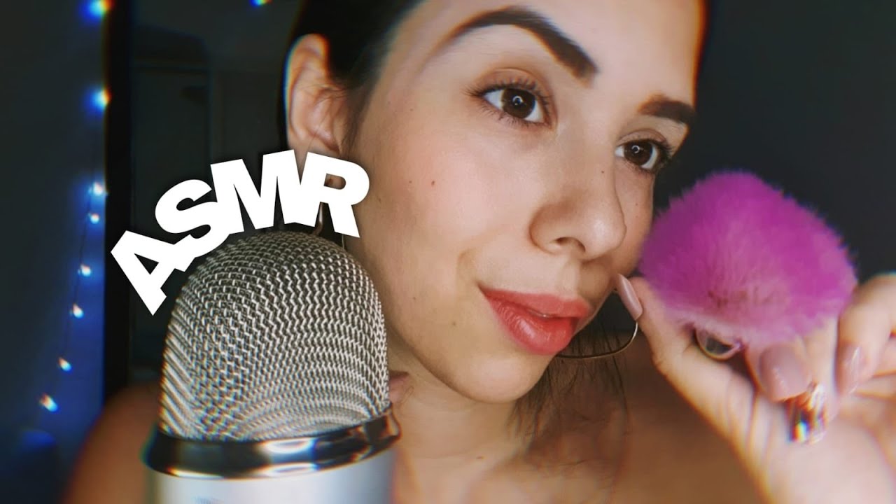 ASMR INAUDÍVEL COM PINCEL NA TELA | INAUDIBLE WHISPERS W/ CAMERA BRUSHING (PTBR)