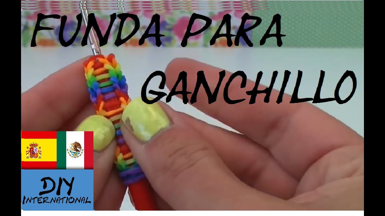 FUNDA GANCHILLO - LAPIZ - CON GOMITAS - PENCIL GRIP - SIN TELAR - TUTORIAL EN ESPAÑOL - DIY