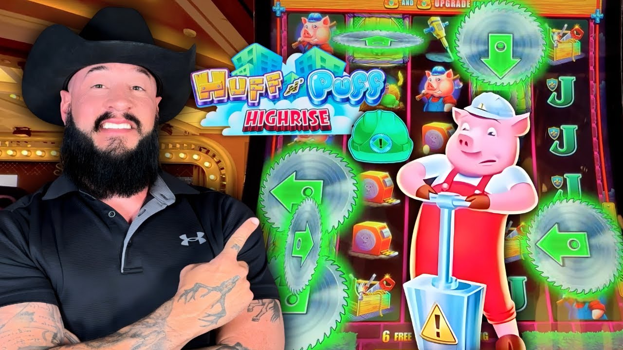 РЕДЧАЙШИЙ БОНУС! 😱 Huff n' Puff High Rise НА ВЕСЬ ЭКРАН с зелёной шляпой!!! ⭐️