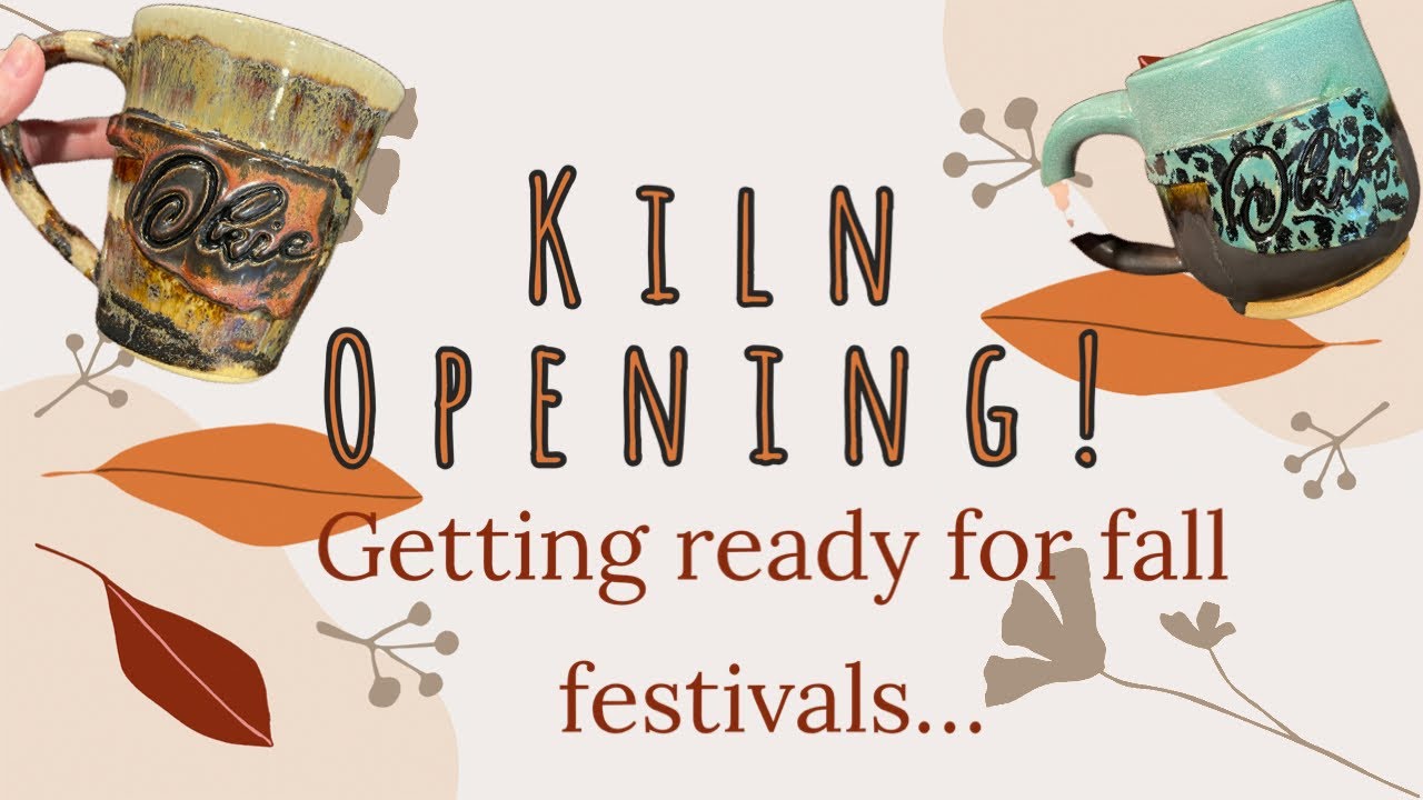 Glaze Kiln Opening! Okie mugs, leopard Print, ornaments, chip dip bowl, trinket dishes #ceramic