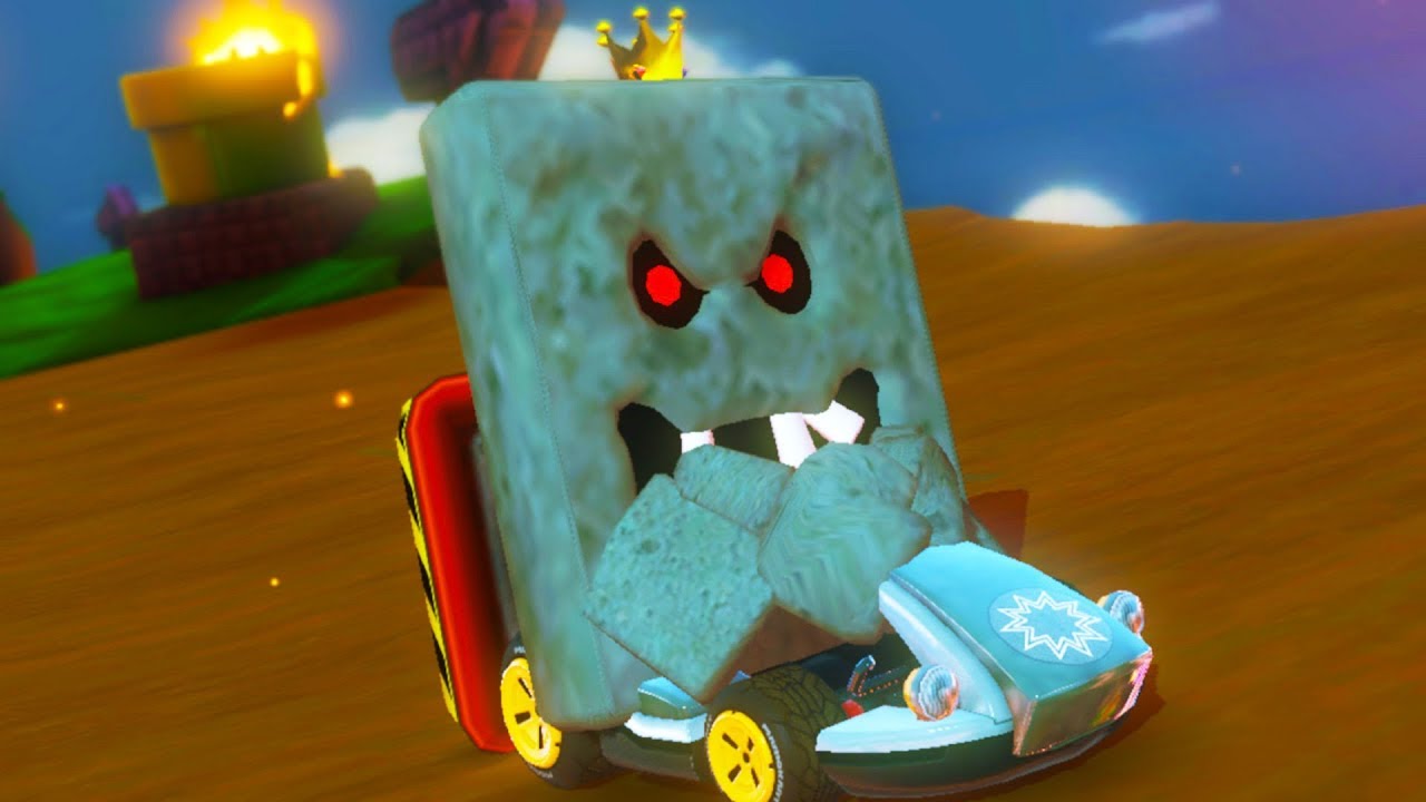 whomp king is coming Mario Kart [Mario Kart Mod]