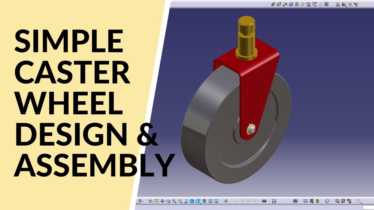 Design of Caster wheel in Catia V5