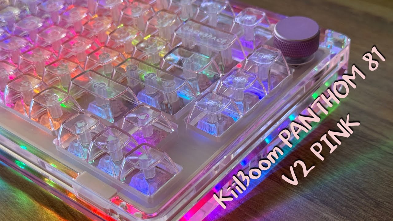 KiiBoom&rsquo;s Phantom 81 V2 Pink Unboxing and Review💎💖| Transparent Keyboard