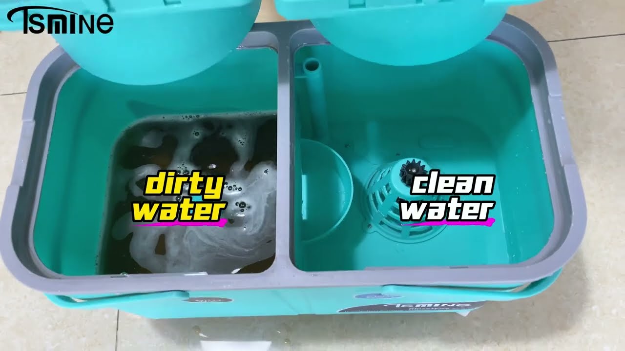 Швабра RinseWise Spin Mop 2-го поколения | Усовершенствованное разделение чистой и грязной воды #...