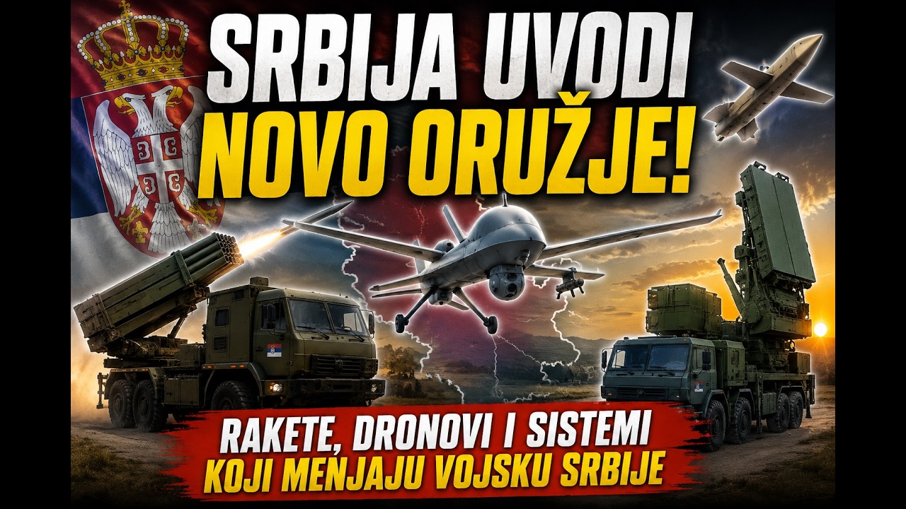 SRBIJA UVODI NOVO ORUŽJE! Stižu rakete, dronovi i sistemi koji menjaju Vojsku Srbije