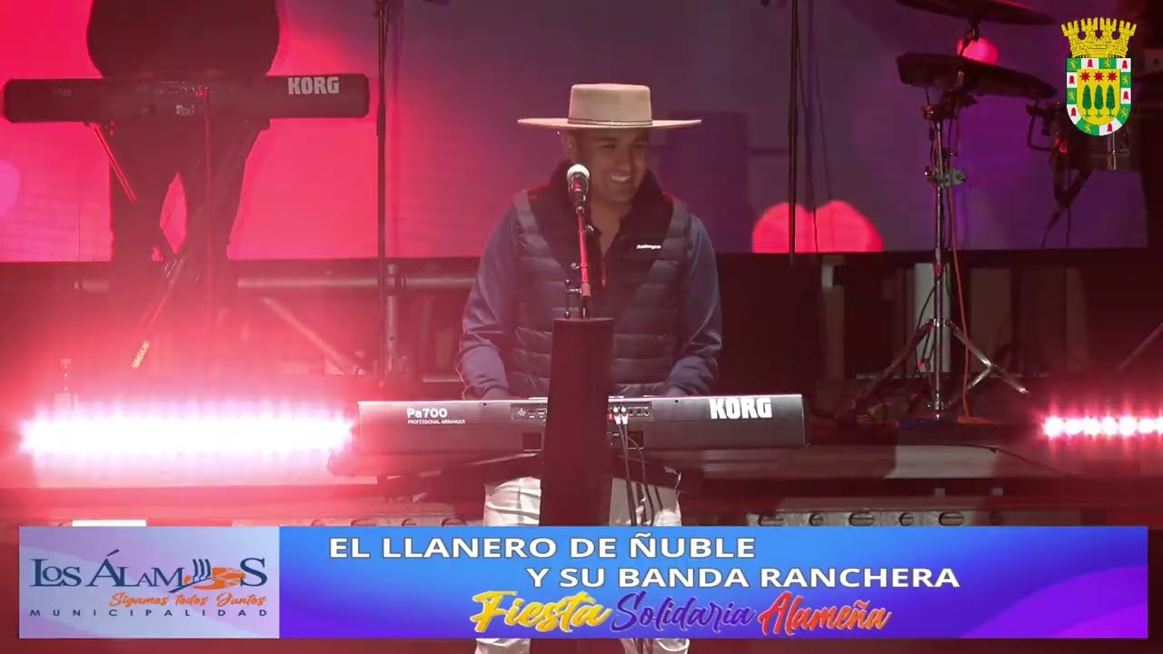 EL LLANERO DE ÑUBLE Y SU BANDA RANCHERA - LOS ALAMOS    FIESTA SOLIDARIA LOS ALAMOS