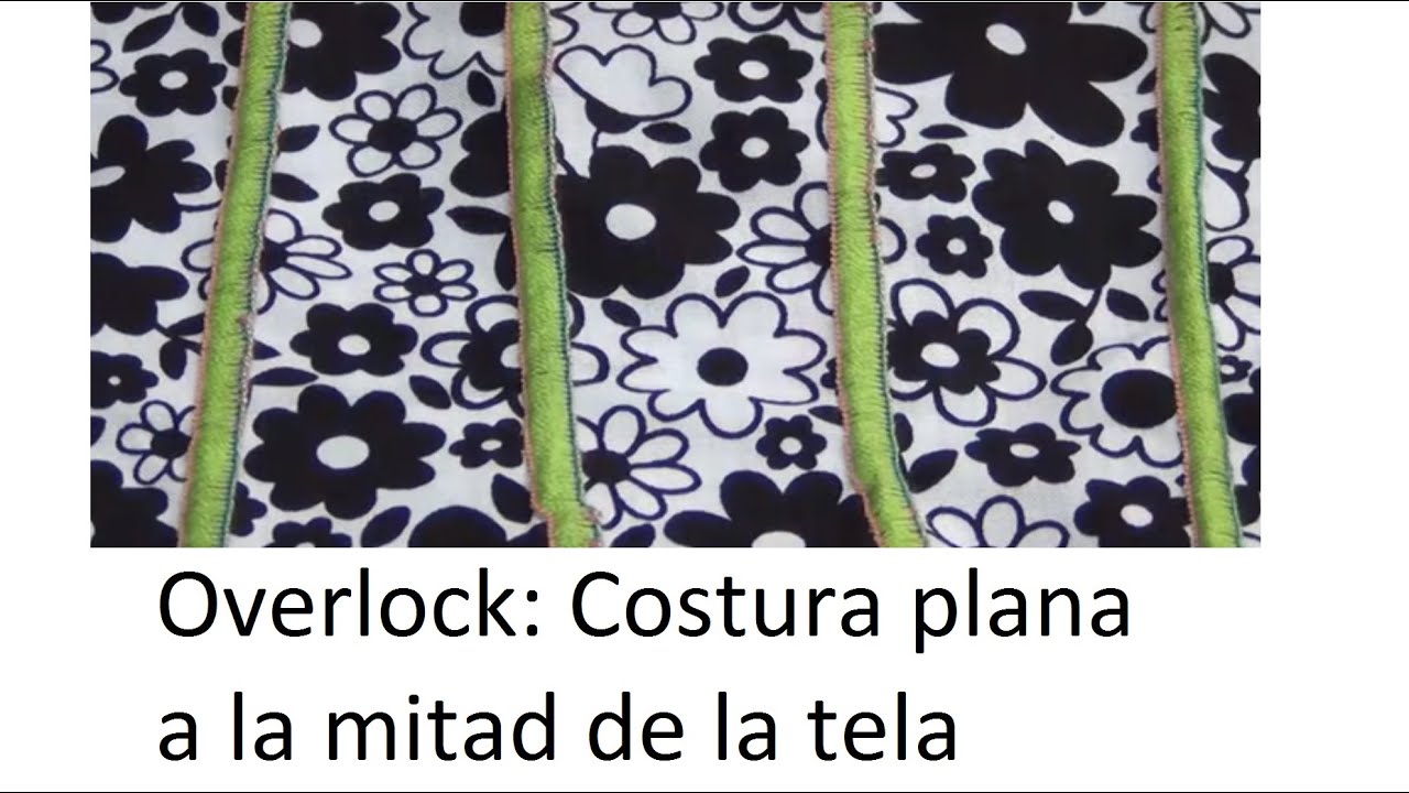 Overlock: Cómo hacer costura plana con overlock casera