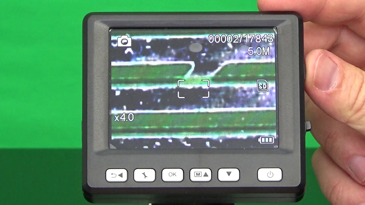 Mikroskop cyfrowy 500x + LCD + 8 Led [cz.7]