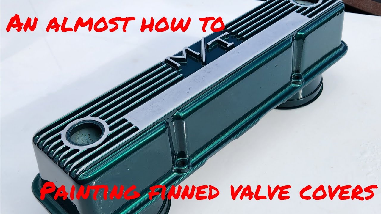 An almost how to paint finned valve covers