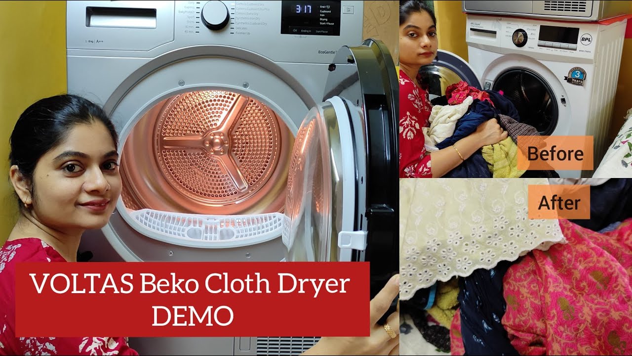 Демонстрационная сушилка для белья VOLTAS Beko. Лучшая сушилка с тепловым насосом. Готовлюсь к му...