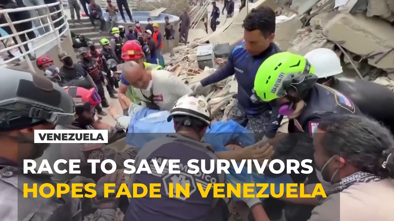Rescuers race to find survivors after Venezuela earthquake as hopes fade