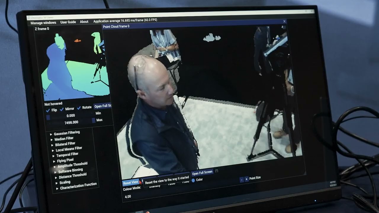 STMicroelectronics Demonstration of RGB and Depth Fusion with a 0.5Mpixel Indirect ToF Sensor