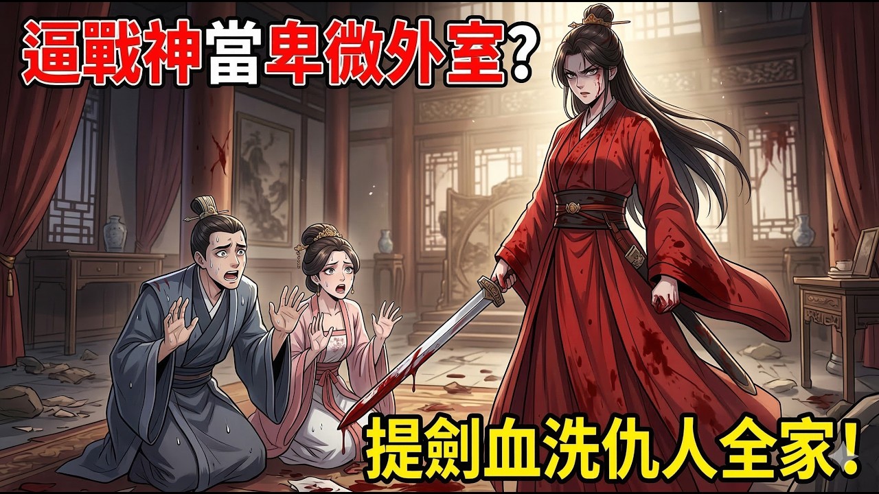 ✅️【極致大爽劇】身體被穿越女霸佔3年！戰神覺醒拒當卑微小妾，開局提劍血洗渣男全家，囂張權貴嚇到磕頭求饒 (大女主復仇)